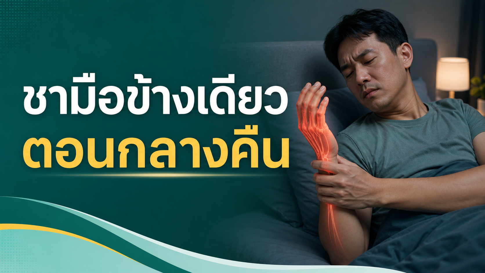 ชามือข้างเดียวตอนกลางคืน เกิดจากอะไร ควรตรวจเมื่อไร