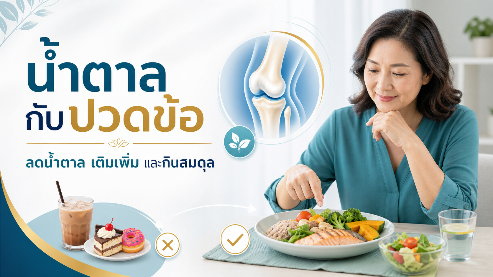 ปวดข้อเข่า อาหารลดปวด