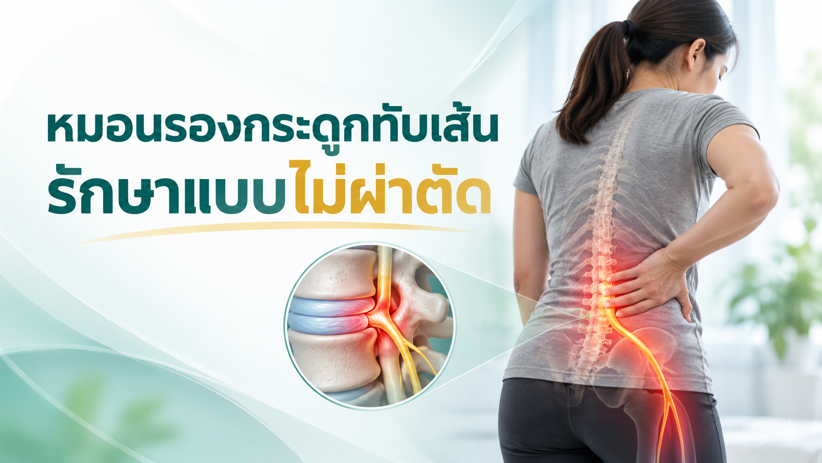 แนวทางการรักษาหมอนรองกระดูกทับเส้น แบบไม่ผ่าตัด