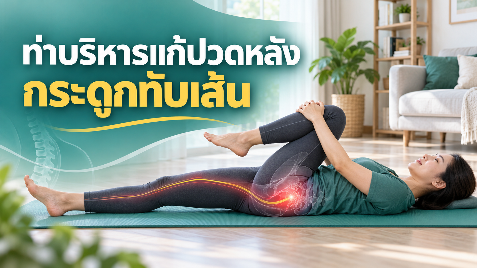 ท่าบริหารแก้ปวดหลัง กระดูกทับเส้น สำหรับคนเริ่มฝึก: เช็กอาการก่อนทำและท่าที่ควรหยุด